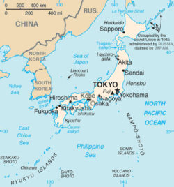 Mapa de Jap&oacute;n